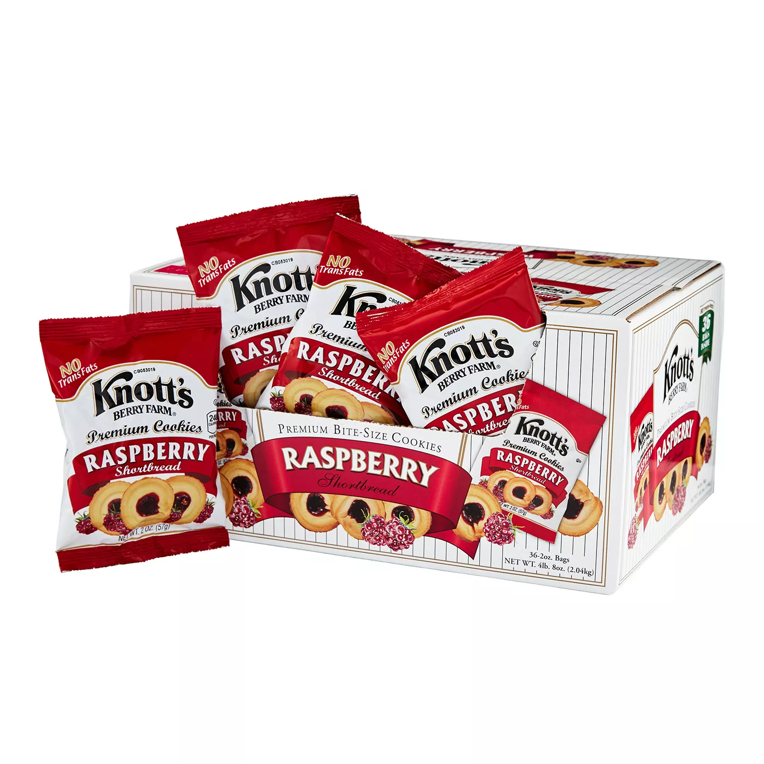 Knott's Berry Farm Raspberry Shortbread Cookies (2 oz., 36 pk.) Jarasim